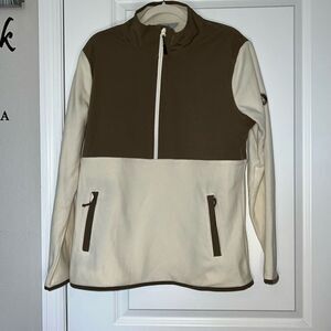 Ascend Tan Cream 1/4 Zip Jacket L